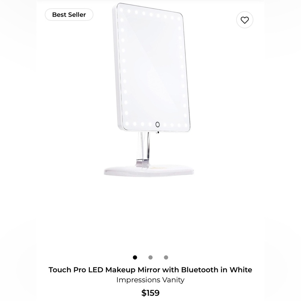 Impressions White LED Vanity Mirror